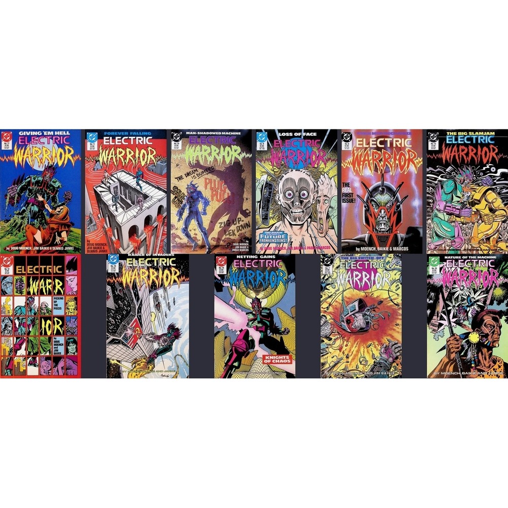 Electric Warrior #7-17 DC 1986‎ Doug Moench Jim Baikie Sci-Fi 11x Comic Lot